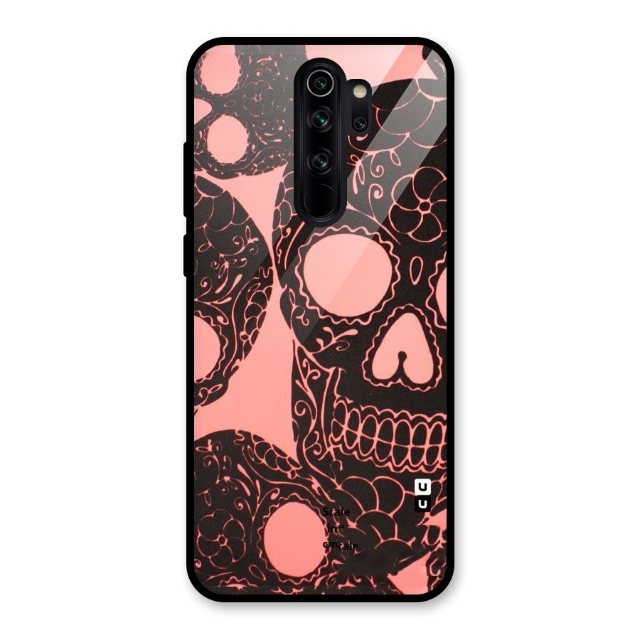 Pink Head Glass Back Case for Redmi Note 8 Pro