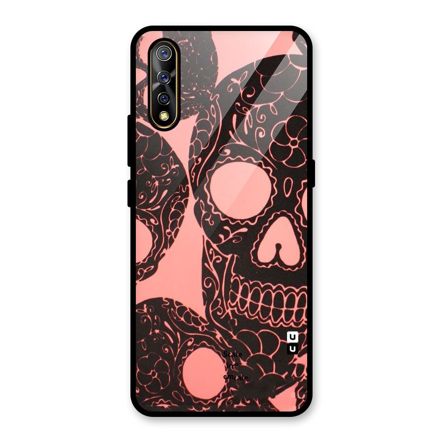 Pink Head Glass Back Case for Vivo S1