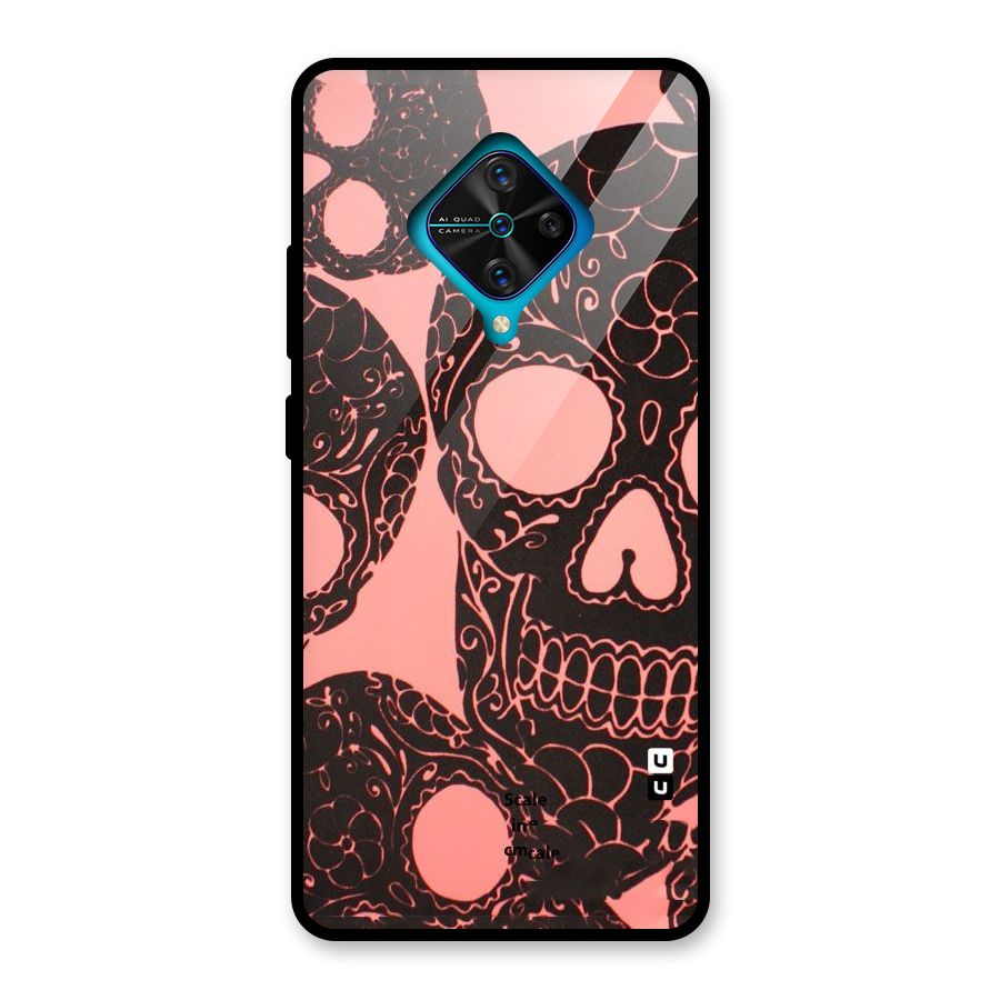 Pink Head Glass Back Case for Vivo S1 Pro