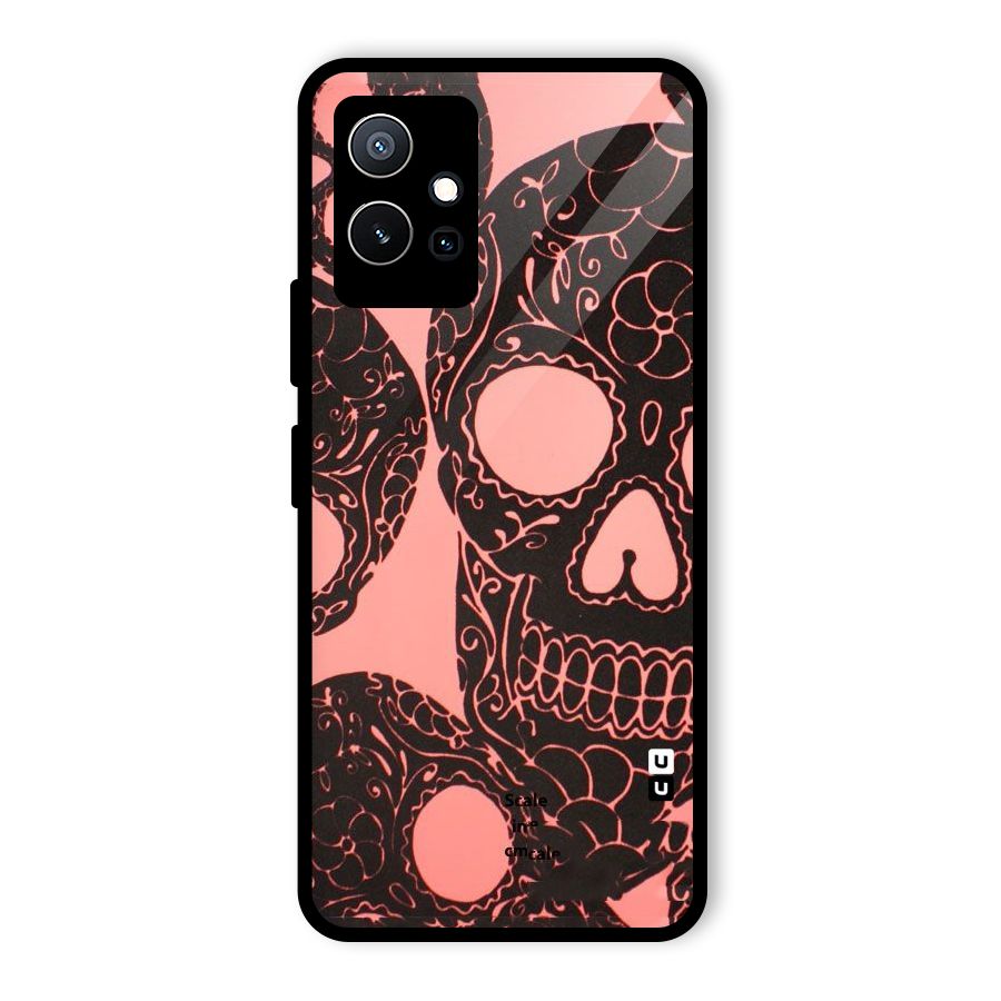 Pink Head Glass Back Case for Vivo T1 5G