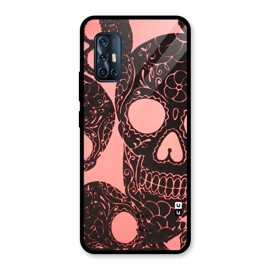 Pink Head Glass Back Case for Vivo V17
