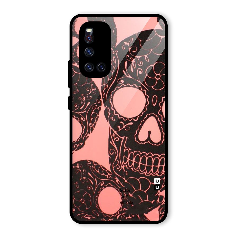 Pink Head Glass Back Case for Vivo V19