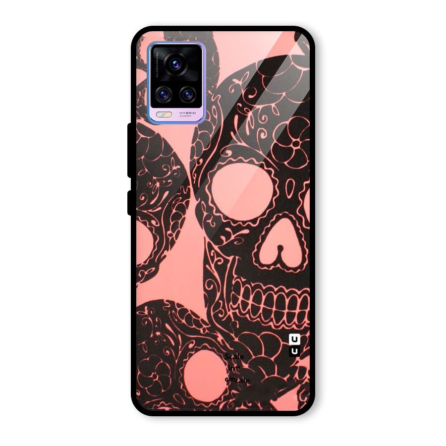 Pink Head Glass Back Case for Vivo V20 Pro