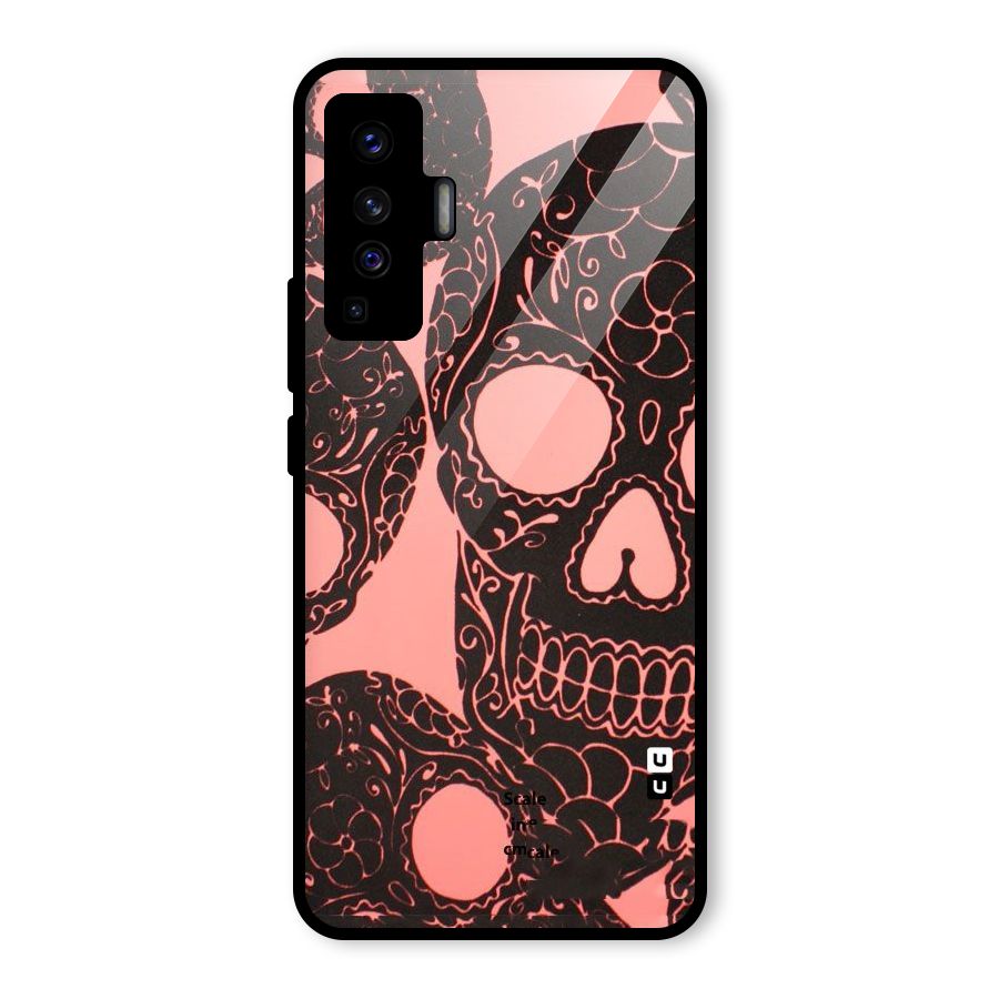 Pink Head Glass Back Case for Vivo X50
