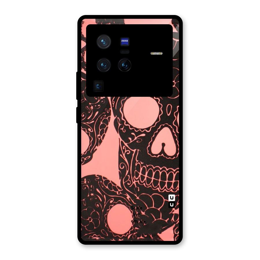 Pink Head Glass Back Case for Vivo X80 Pro