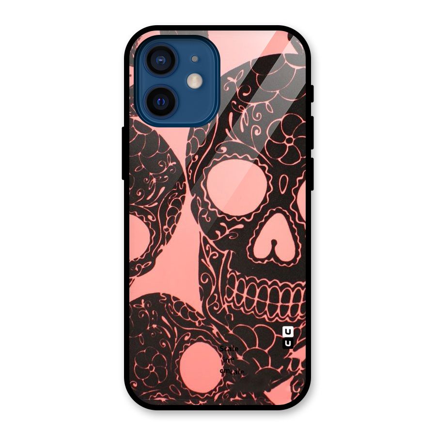 Pink Head Glass Back Case for iPhone 12 Mini
