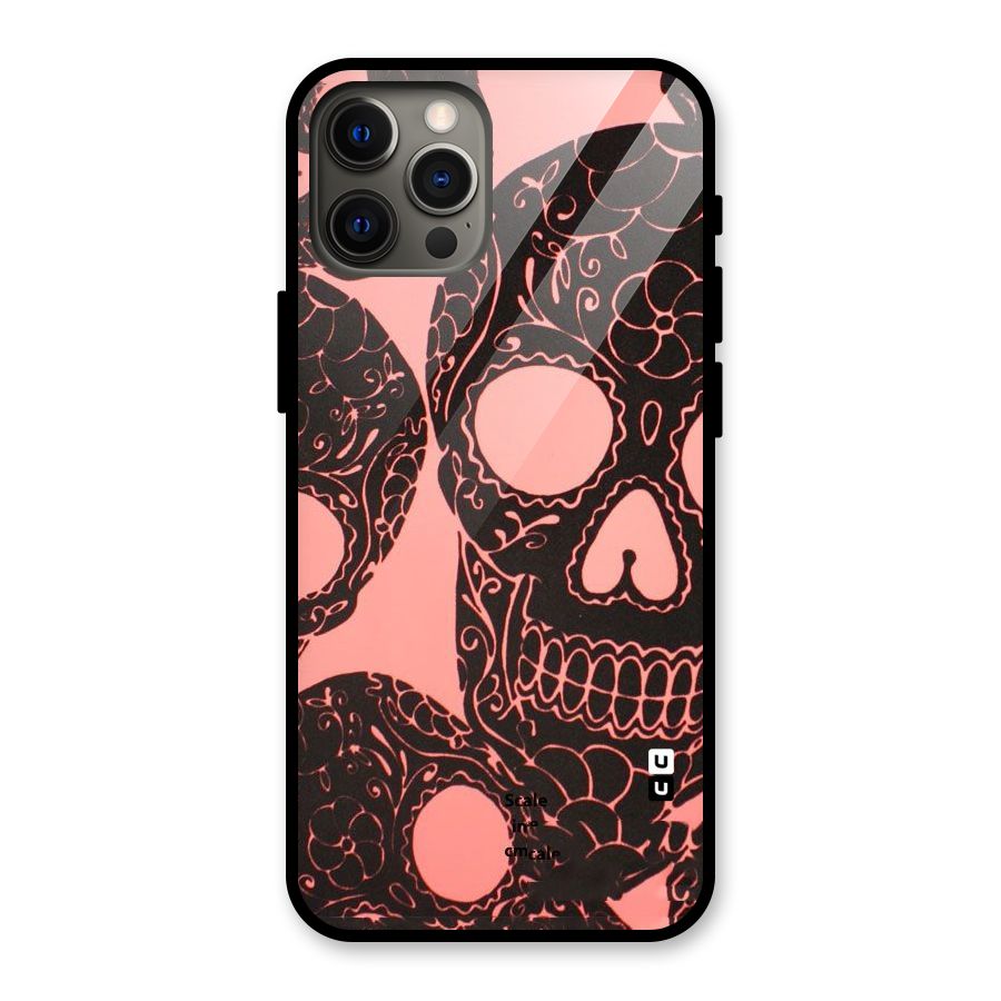 Pink Head Glass Back Case for iPhone 12 Pro Max