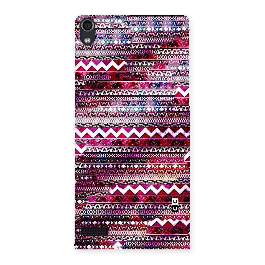 Pink Indie Pattern Back Case for Ascend P6