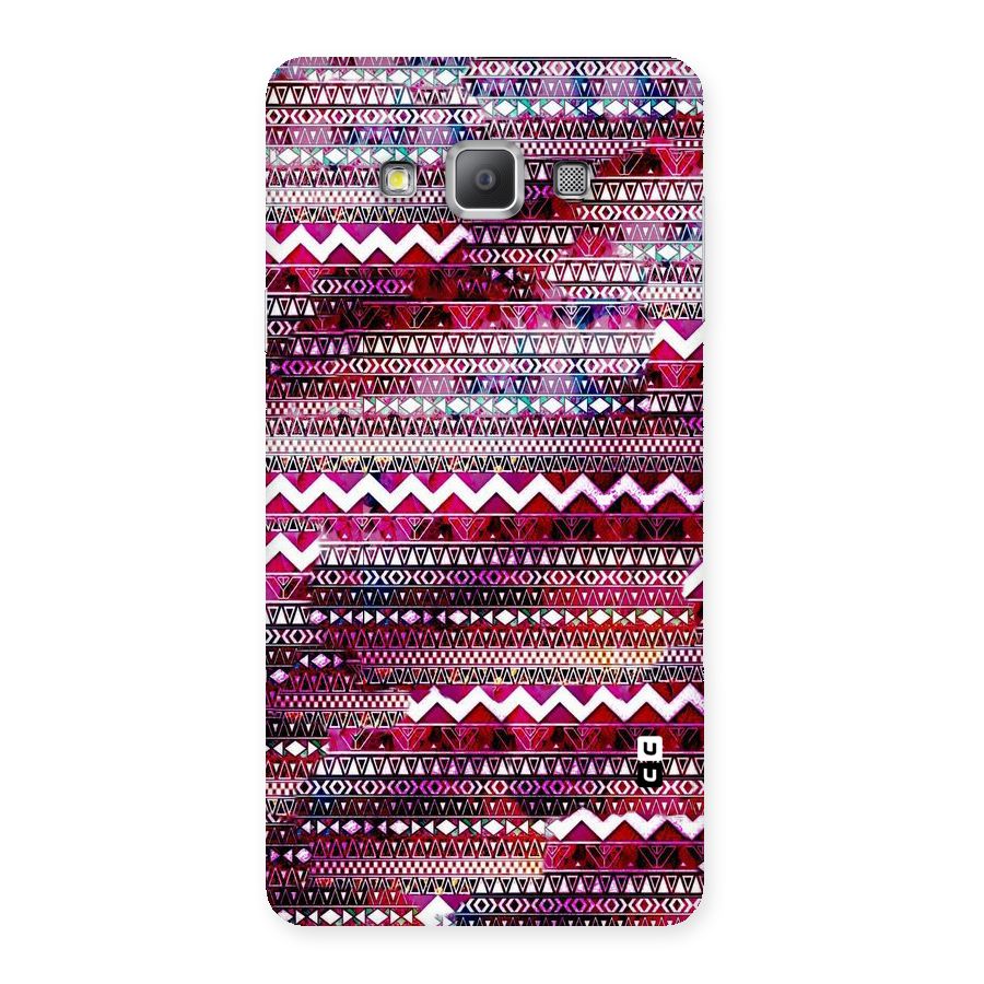 Pink Indie Pattern Back Case for Galaxy A7