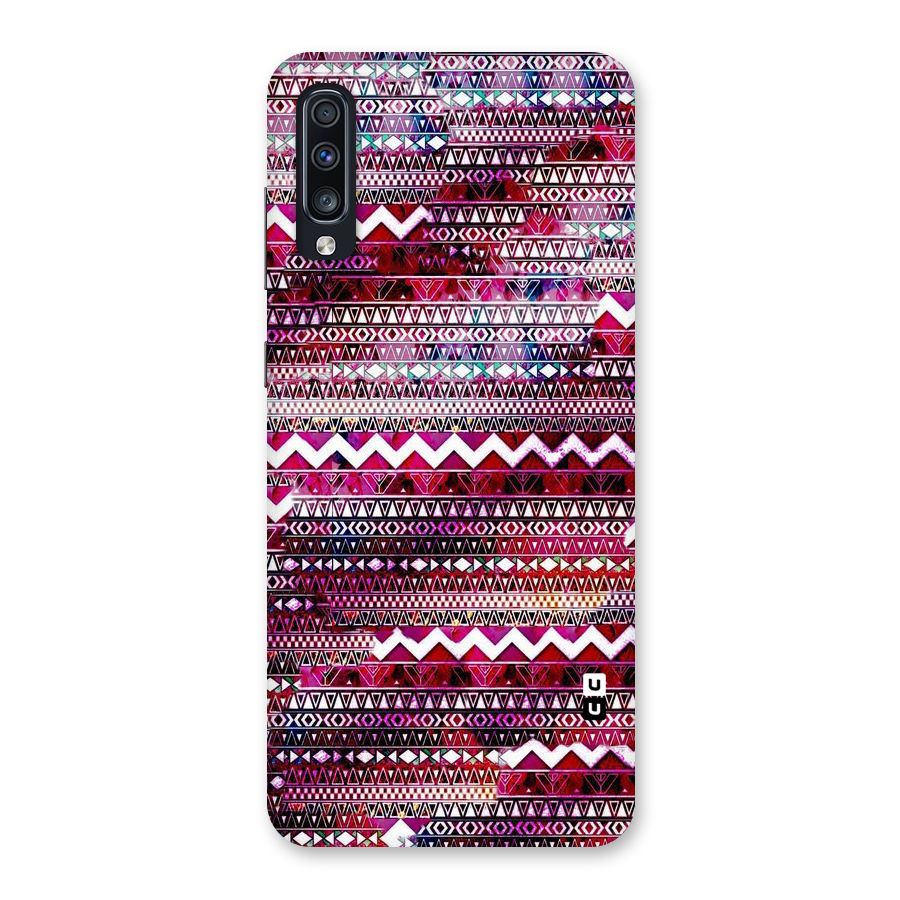 Pink Indie Pattern Back Case for Galaxy A70