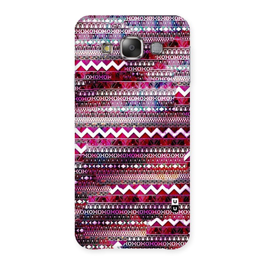 Pink Indie Pattern Back Case for Galaxy E7