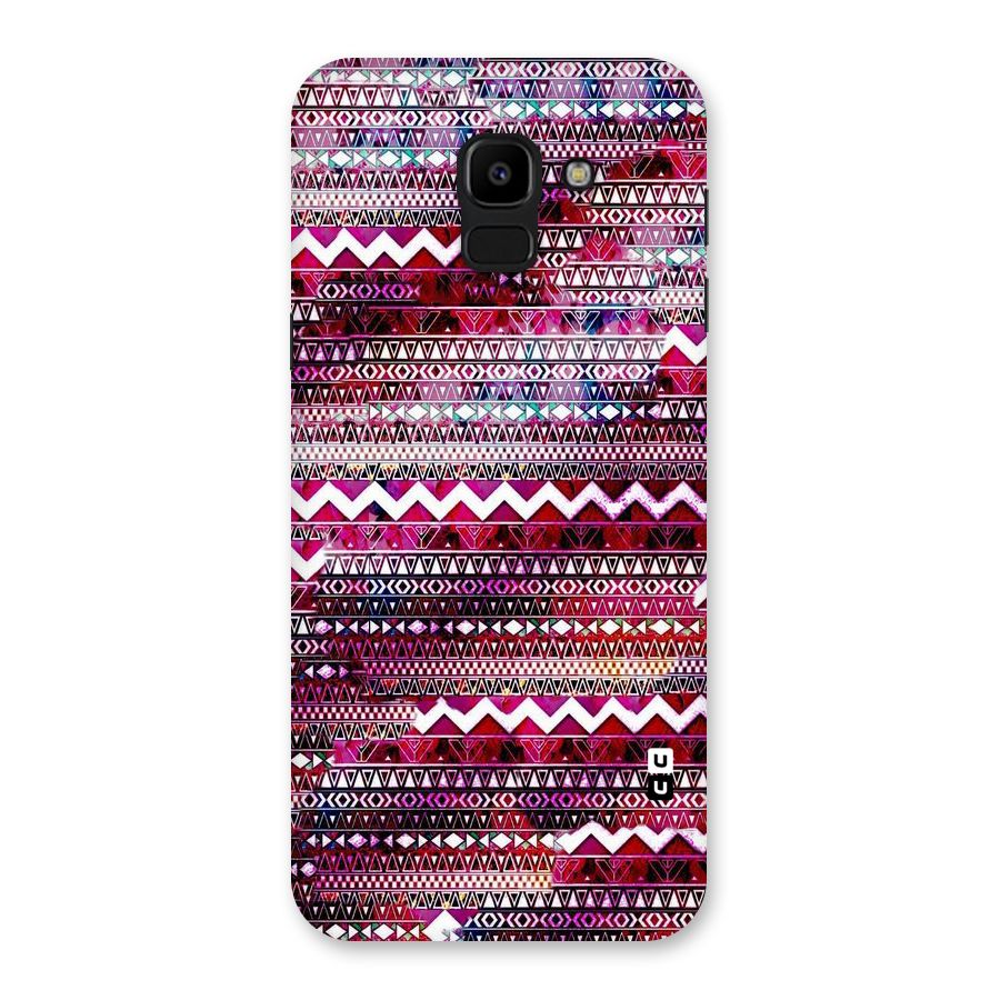 Pink Indie Pattern Back Case for Galaxy J6