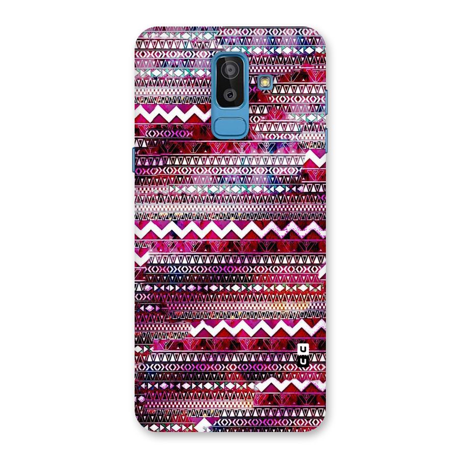Pink Indie Pattern Back Case for Galaxy J8