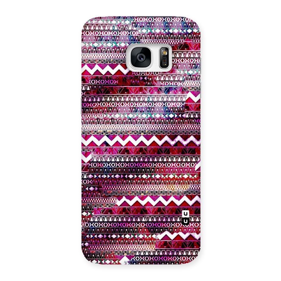 Pink Indie Pattern Back Case for Galaxy S7 Edge