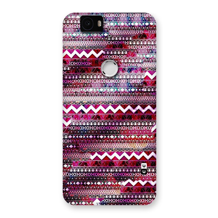 Pink Indie Pattern Back Case for Google Nexus-6P