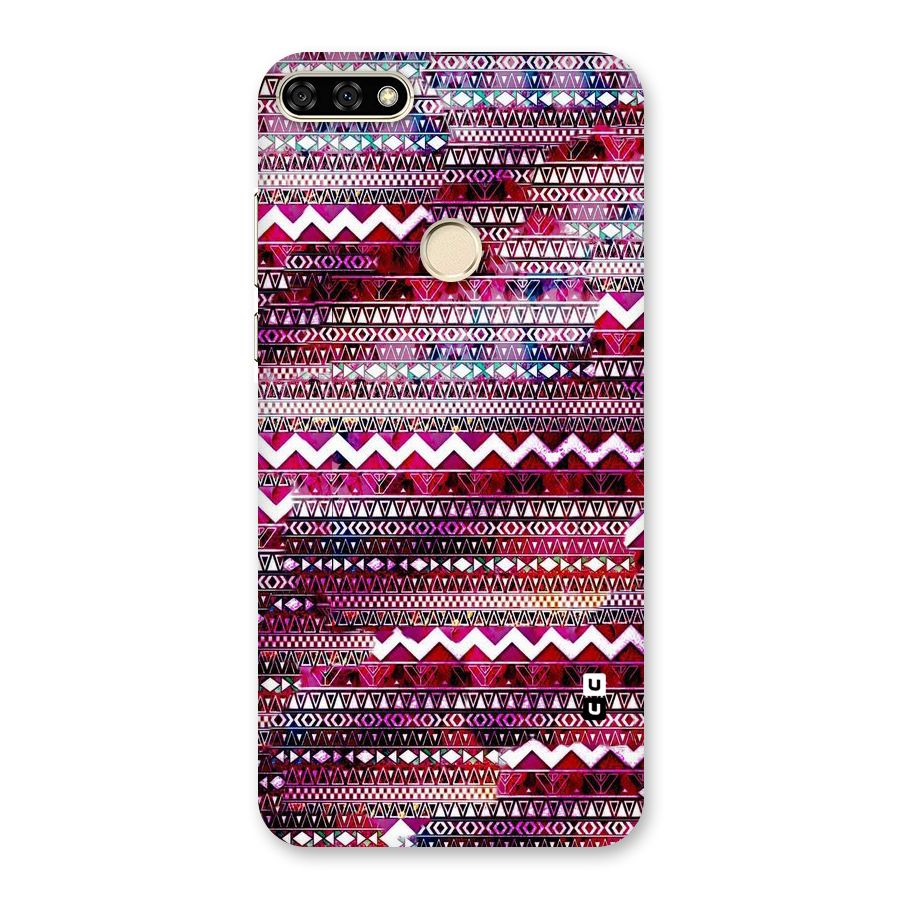 Pink Indie Pattern Back Case for Honor 7A