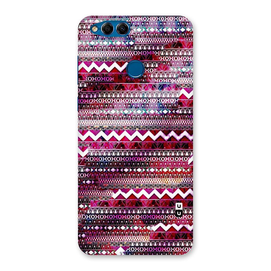 Pink Indie Pattern Back Case for Honor 7X
