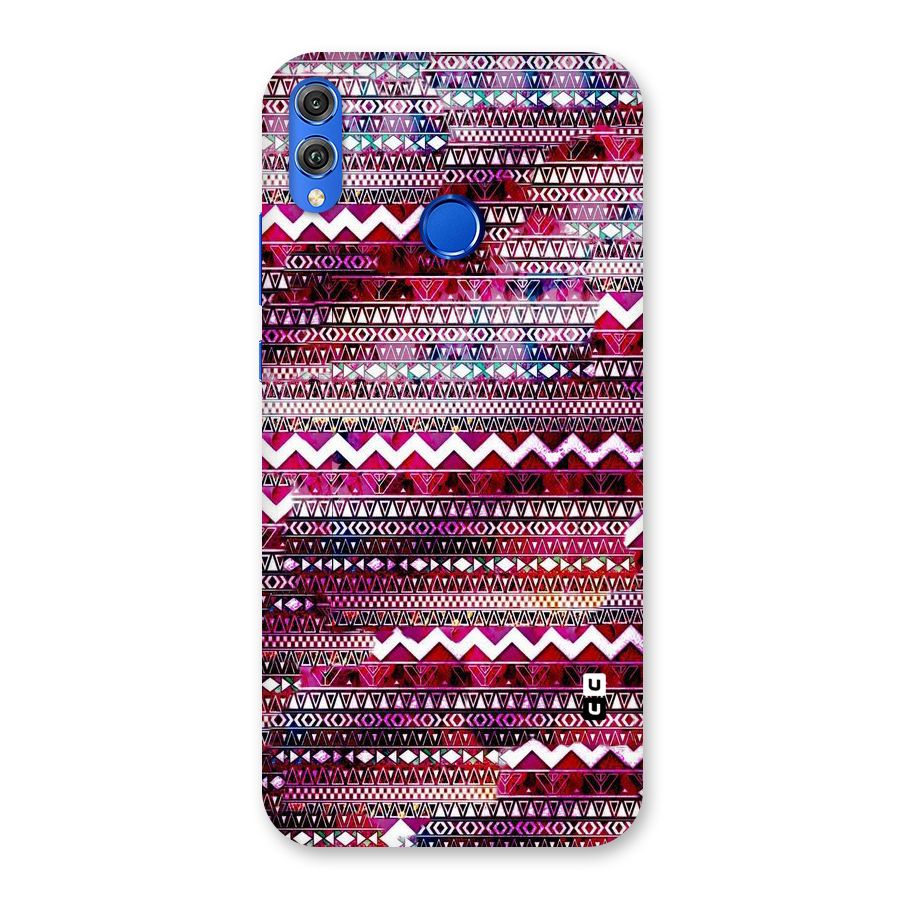 Pink Indie Pattern Back Case for Honor 8X