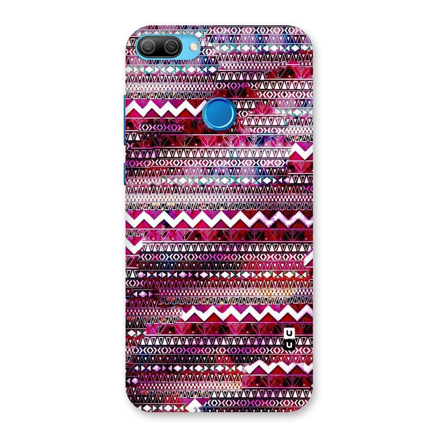 Pink Indie Pattern Back Case for Honor 9N