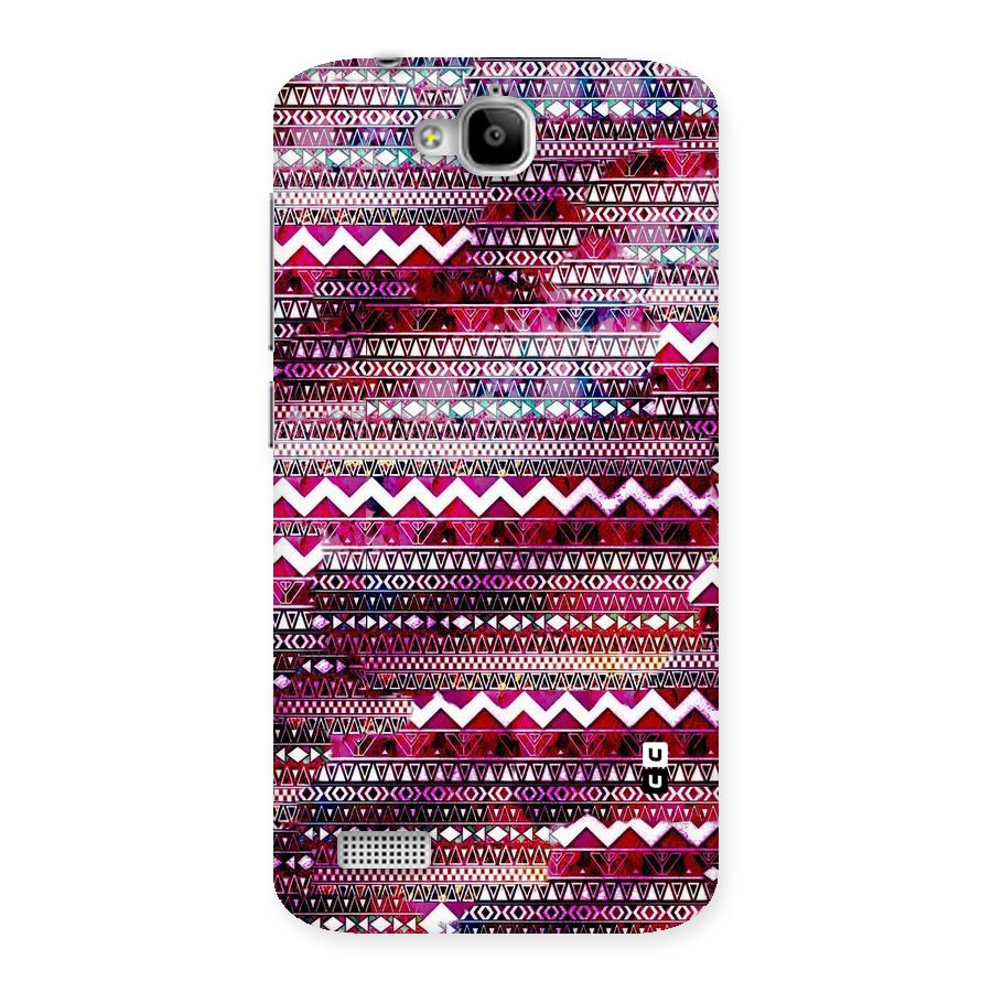 Pink Indie Pattern Back Case for Honor Holly