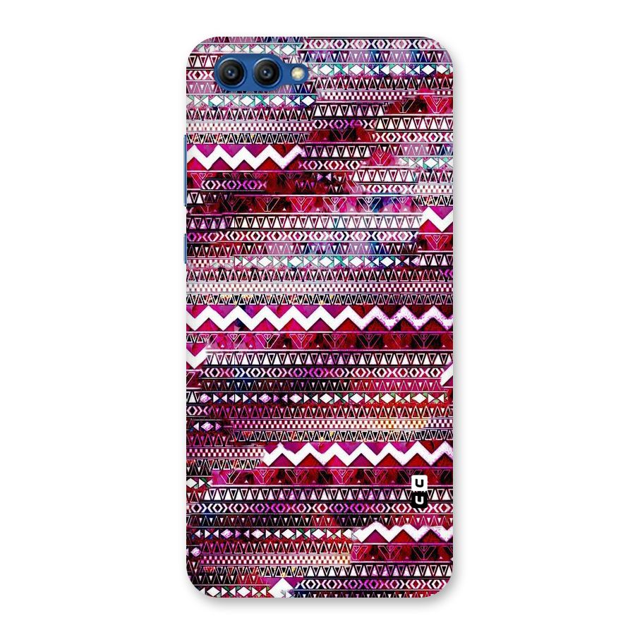 Pink Indie Pattern Back Case for Honor View 10