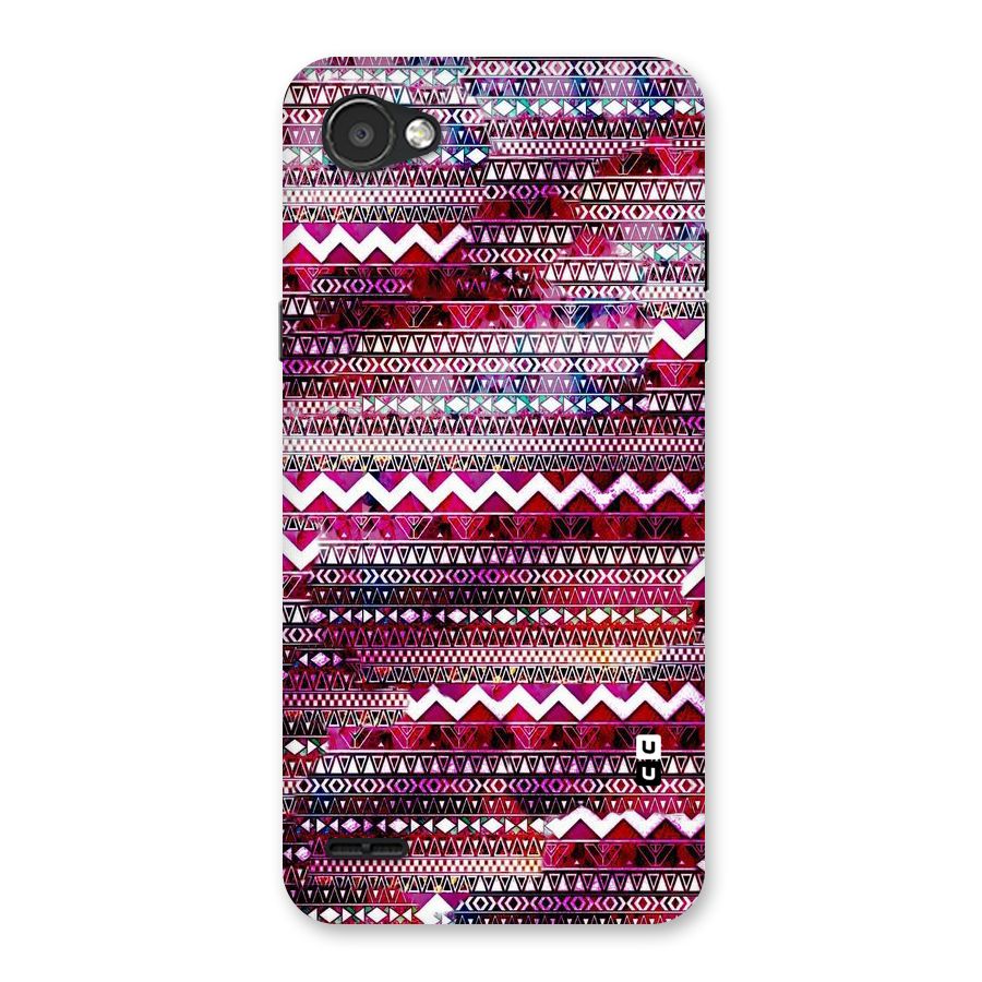 Pink Indie Pattern Back Case for LG Q6