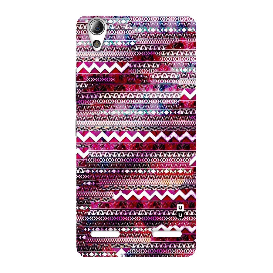 Pink Indie Pattern Back Case for Lenovo A6000
