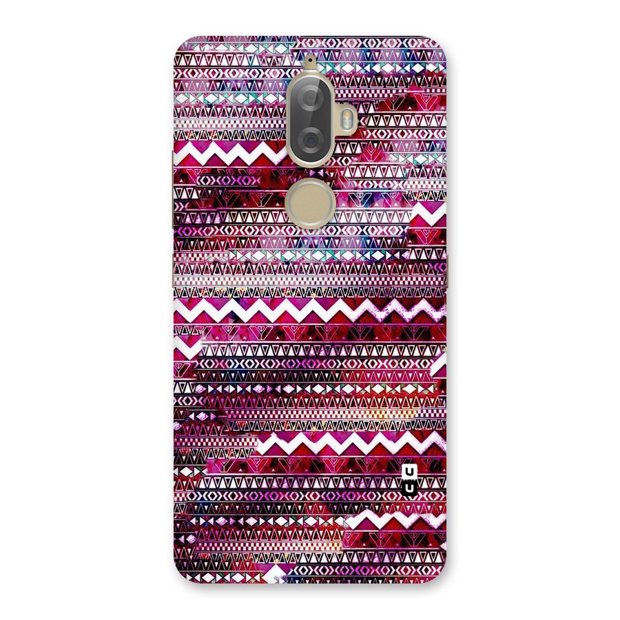 Pink Indie Pattern Back Case for Lenovo K8 Plus