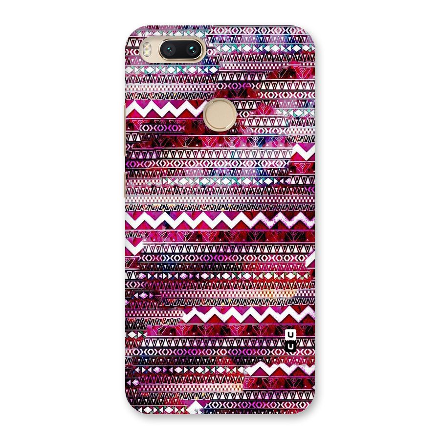Pink Indie Pattern Back Case for Mi A1