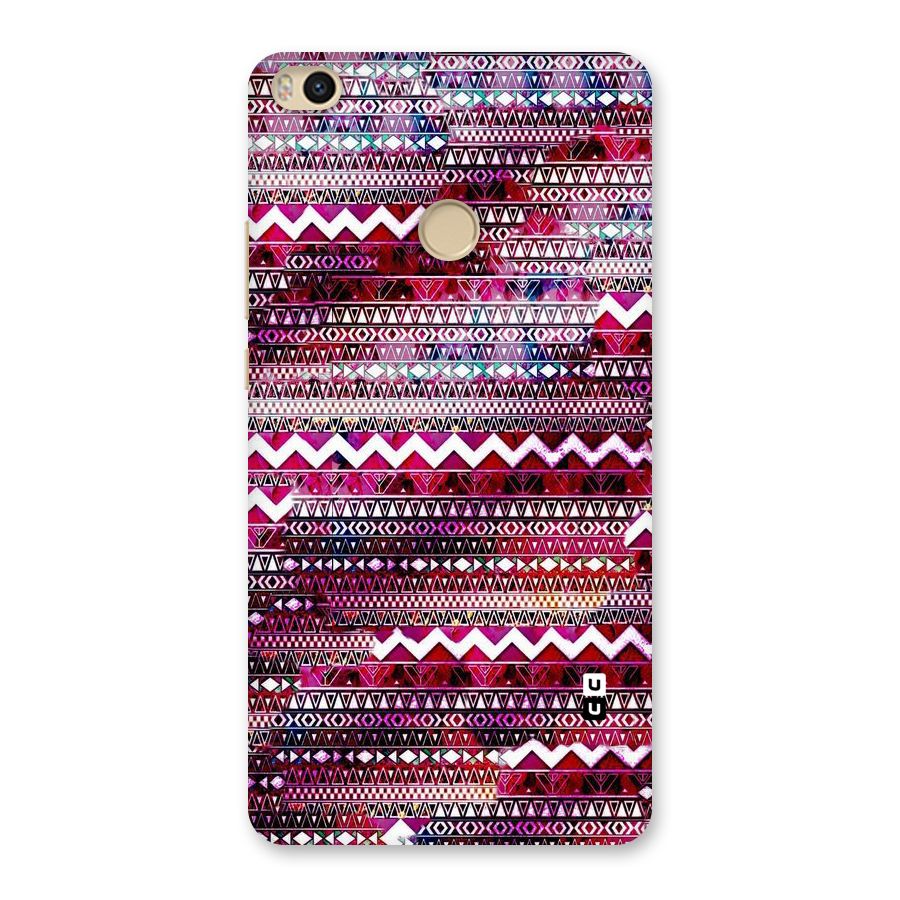 Pink Indie Pattern Back Case for Mi Max 2