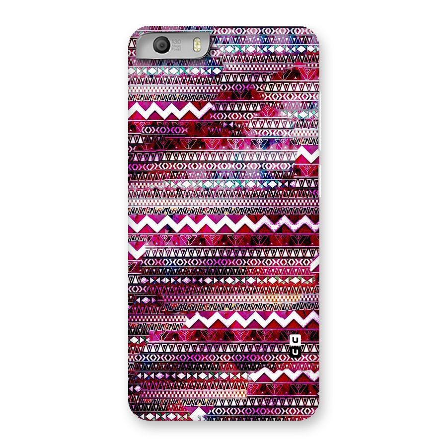 Pink Indie Pattern Back Case for Micromax Canvas Knight 2