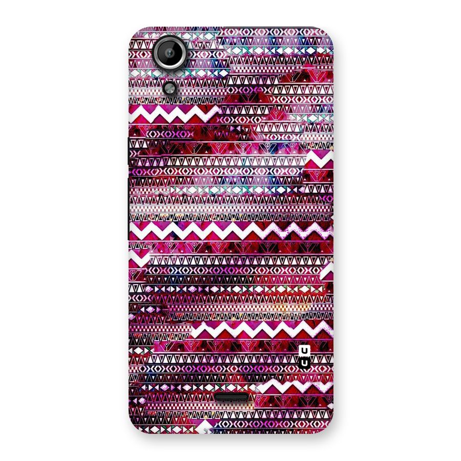 Pink Indie Pattern Back Case for Micromax Canvas Selfie Lens Q345