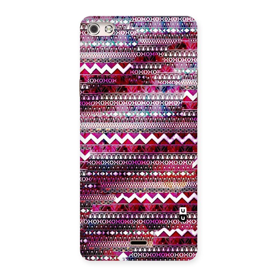 Pink Indie Pattern Back Case for Micromax Canvas Silver 5