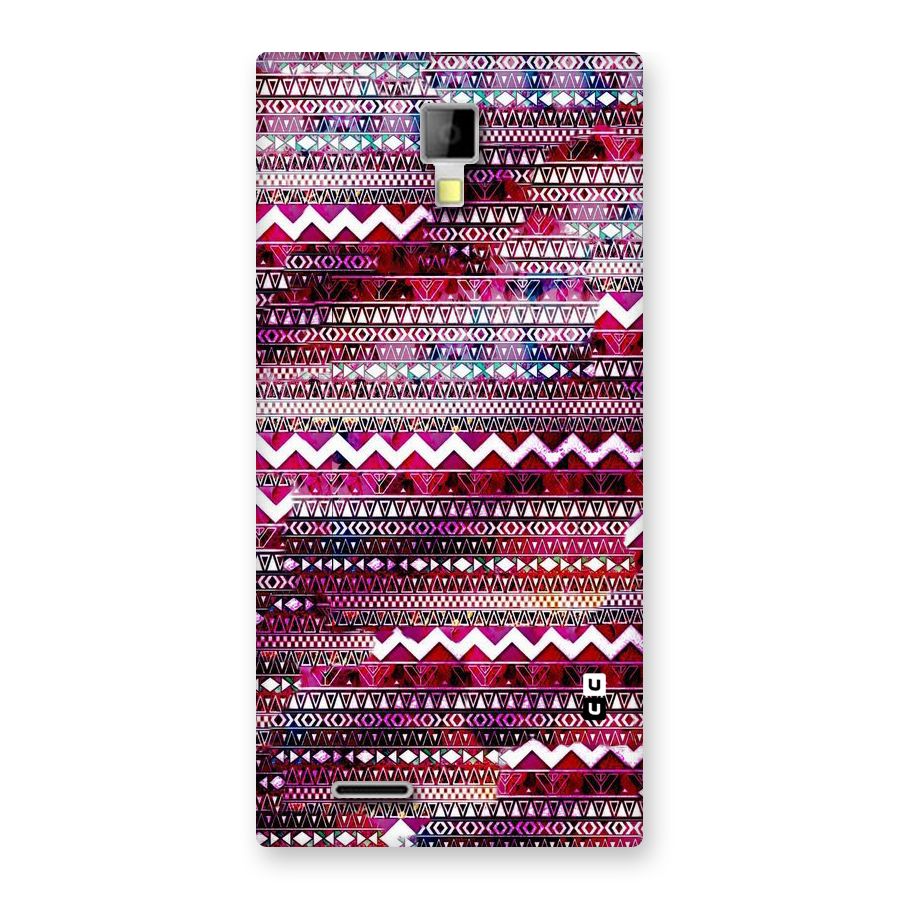 Pink Indie Pattern Back Case for Micromax Canvas Xpress A99