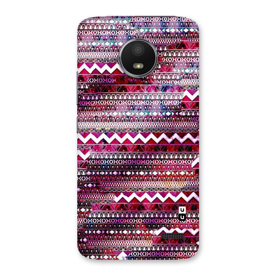 Pink Indie Pattern Back Case for Moto E4