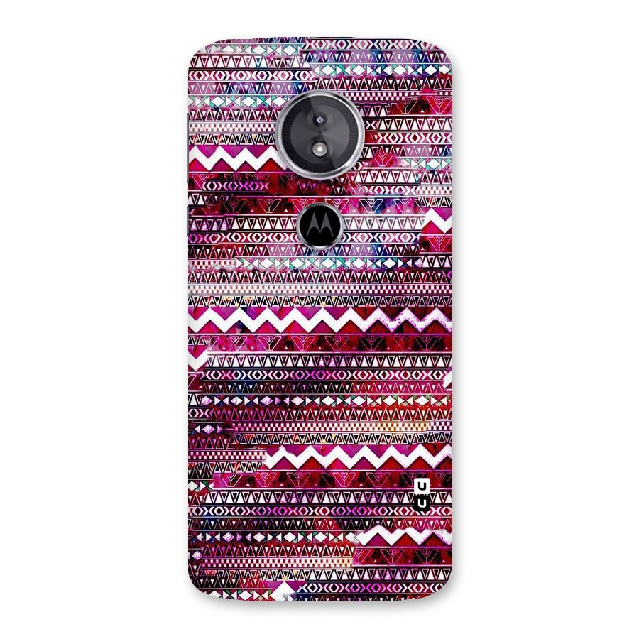 Pink Indie Pattern Back Case for Moto E5