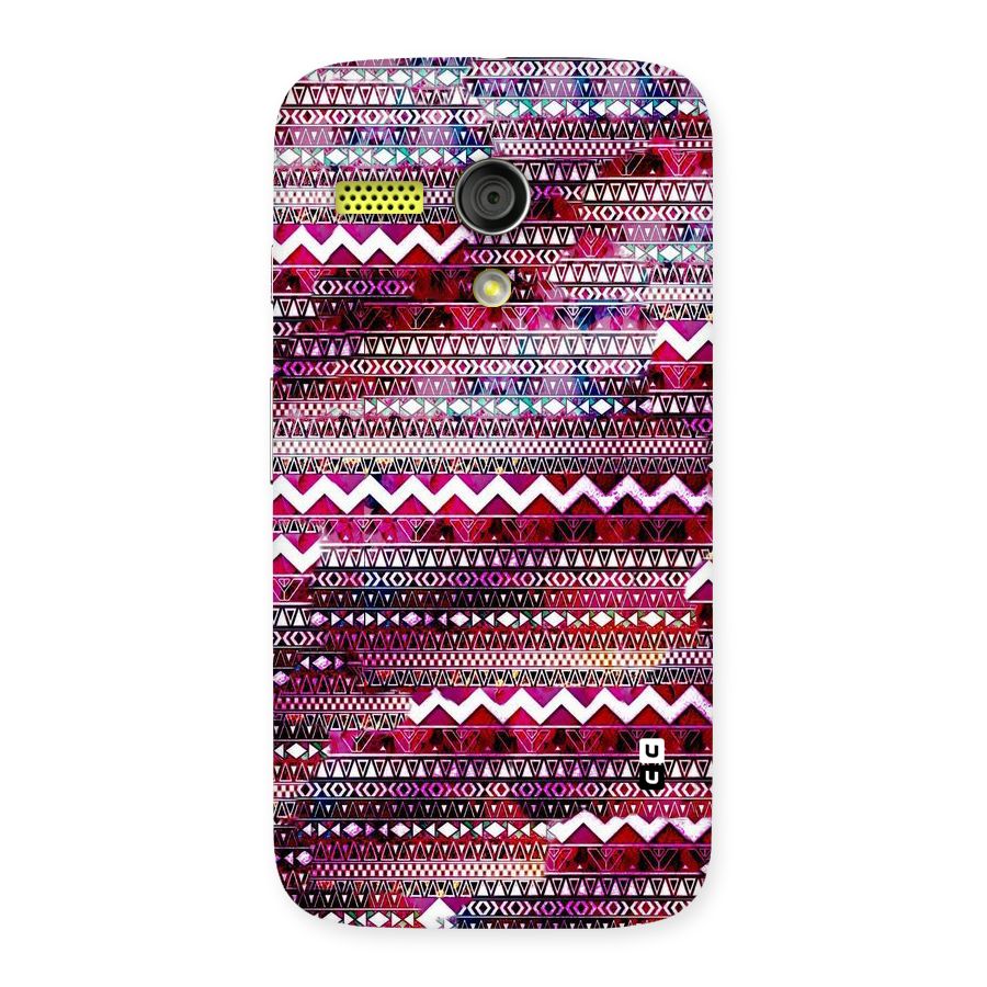 Pink Indie Pattern Back Case for Moto G