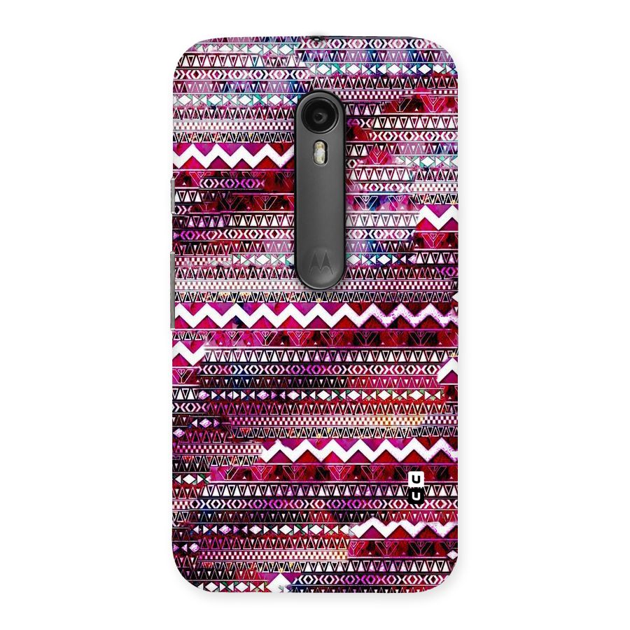 Pink Indie Pattern Back Case for Moto G3