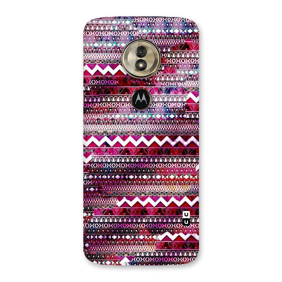 Pink Indie Pattern Back Case for Moto G6 Play