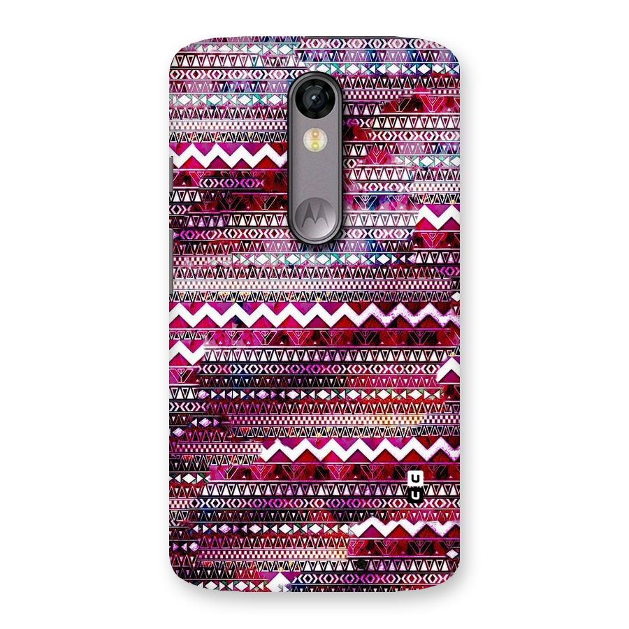 Pink Indie Pattern Back Case for Moto X Force