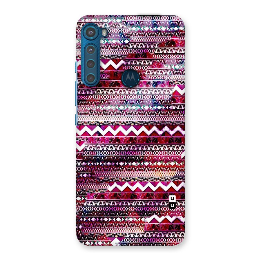 Pink Indie Pattern Back Case for Motorola One Fusion Plus