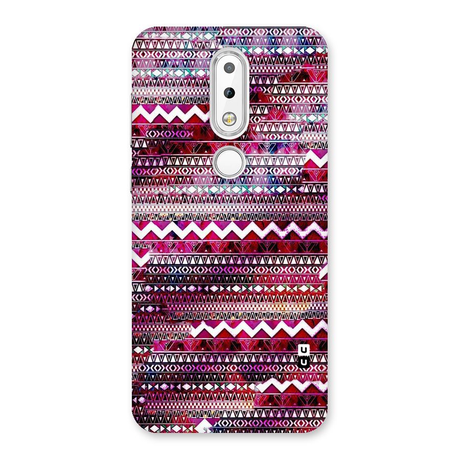 Pink Indie Pattern Back Case for Nokia 6.1 Plus