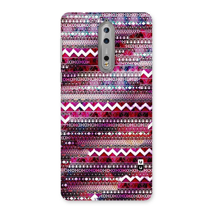 Pink Indie Pattern Back Case for Nokia 8