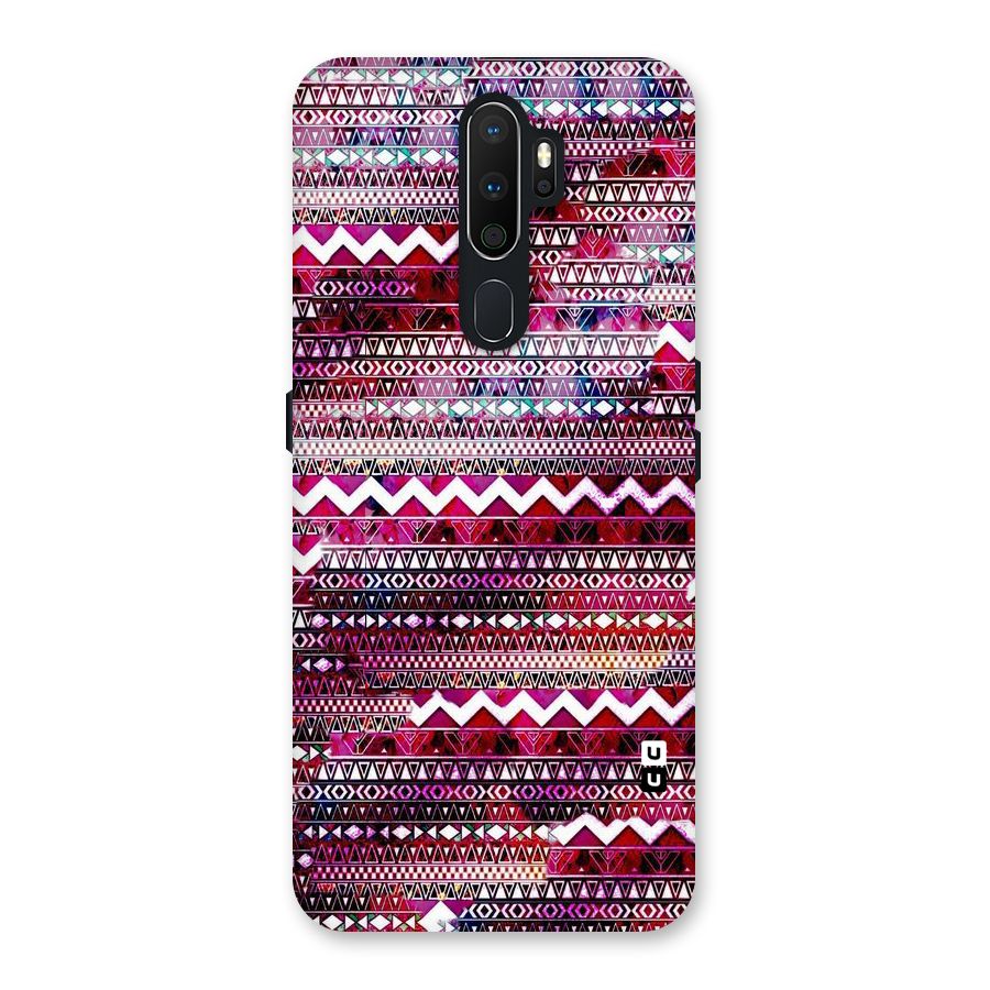 Pink Indie Pattern Back Case for Oppo A5 (2020)
