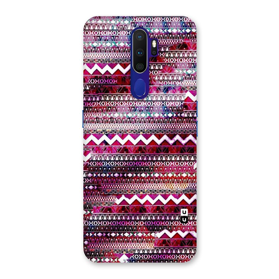 Pink Indie Pattern Back Case for Oppo A9 (2020)
