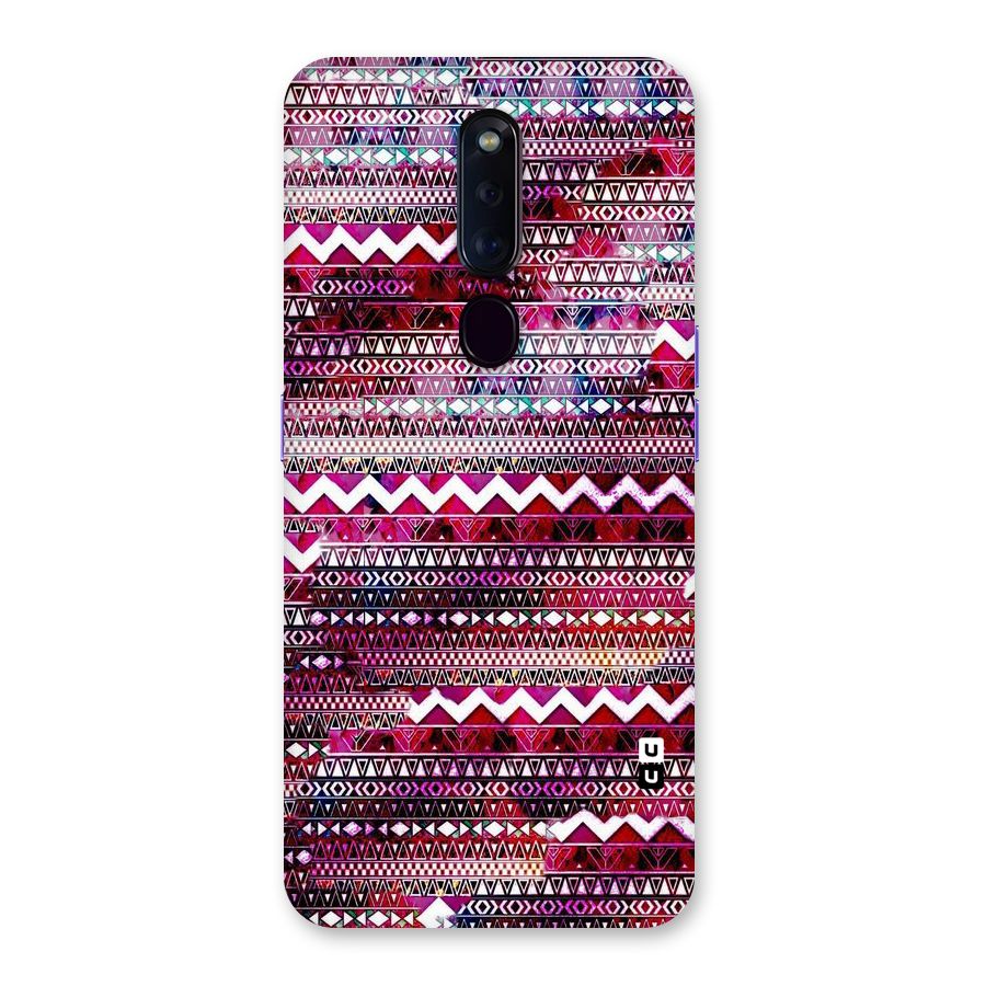 Pink Indie Pattern Back Case for Oppo F11 Pro