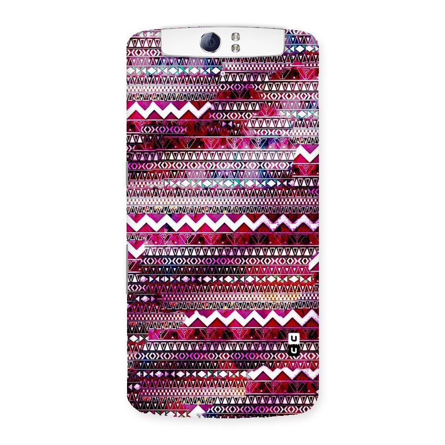 Pink Indie Pattern Back Case for Oppo N1