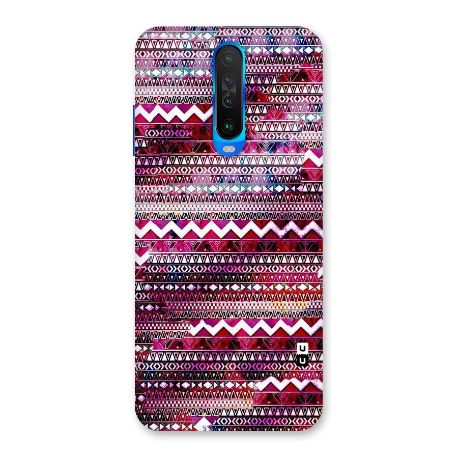 Pink Indie Pattern Back Case for Poco X2