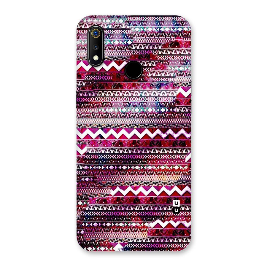 Pink Indie Pattern Back Case for Realme 3