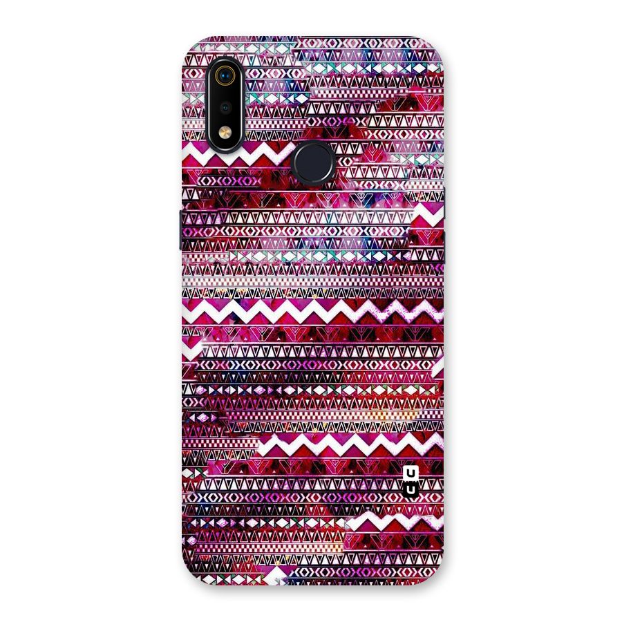 Pink Indie Pattern Back Case for Realme 3i